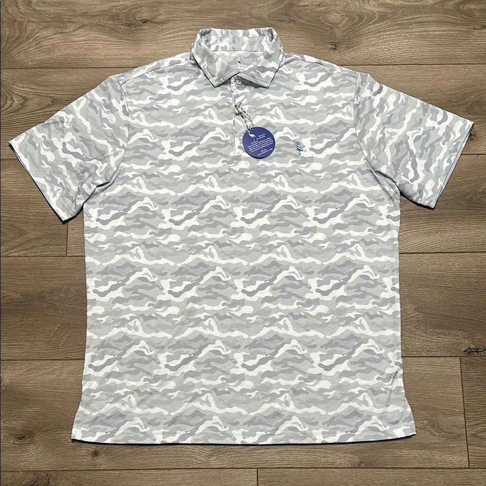 Tailorbyrd Gray Camouflage Polo Shirt